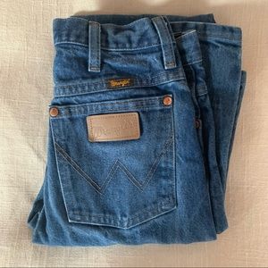 Vintage Wrangler Slim Fit Straight Leg Mom Jeans